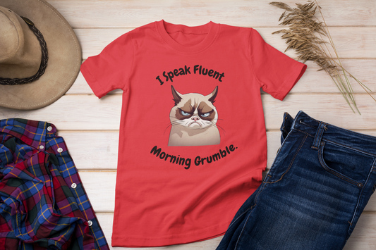 I Speak Fluent Morning Grumble t-shirt