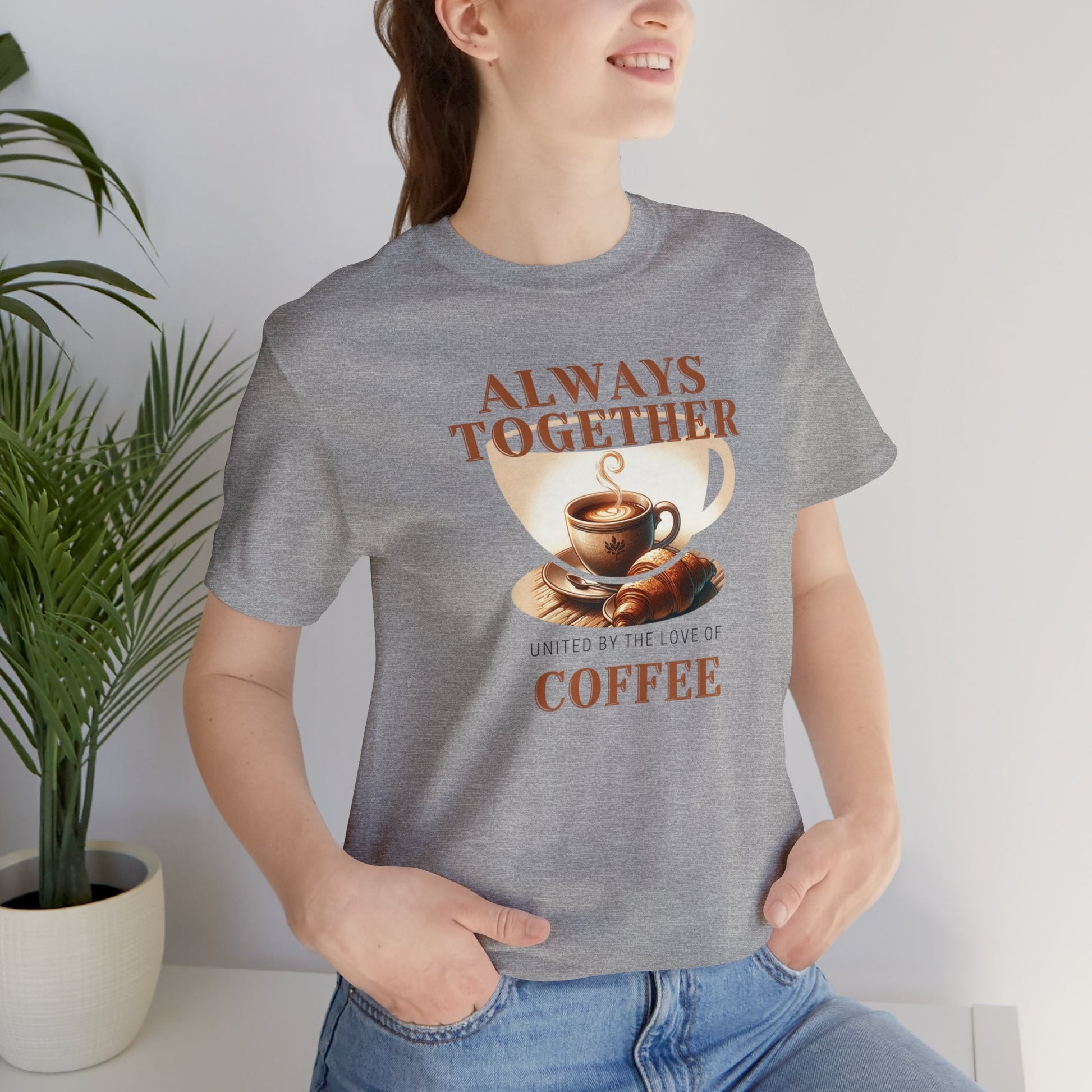 Always Together, United by the Love of Coffee T-shirt. - InkArt Fashions