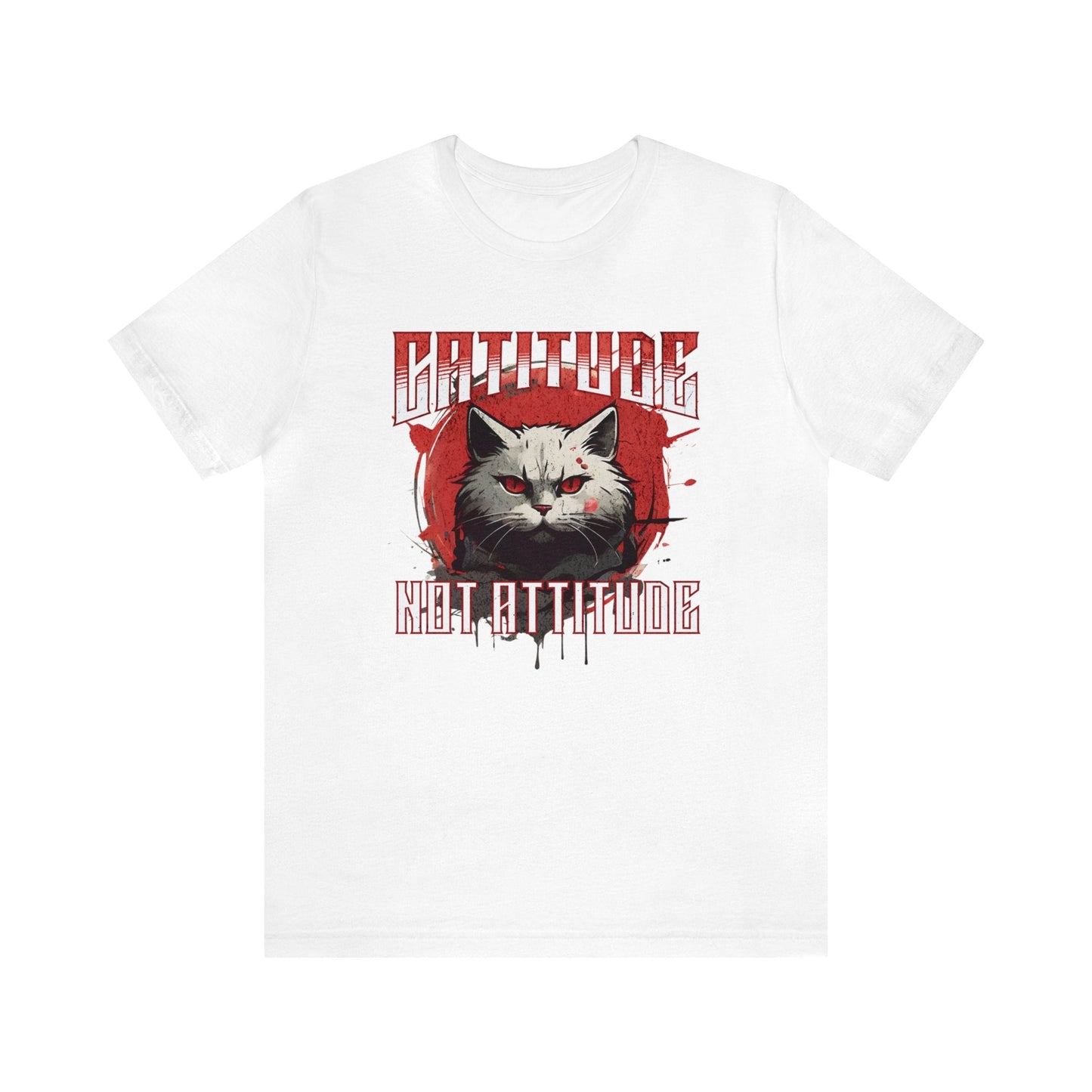 Catitude Not Attitude T-shirt. - InkArt Fashions