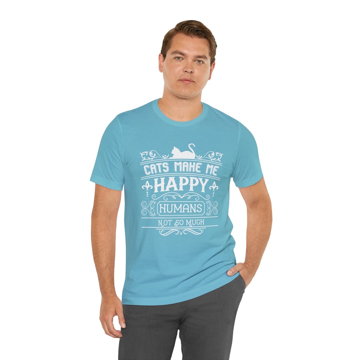 Cats Make Me Happy, Humans, Not So Much T-shirt. - InkArt Fashions