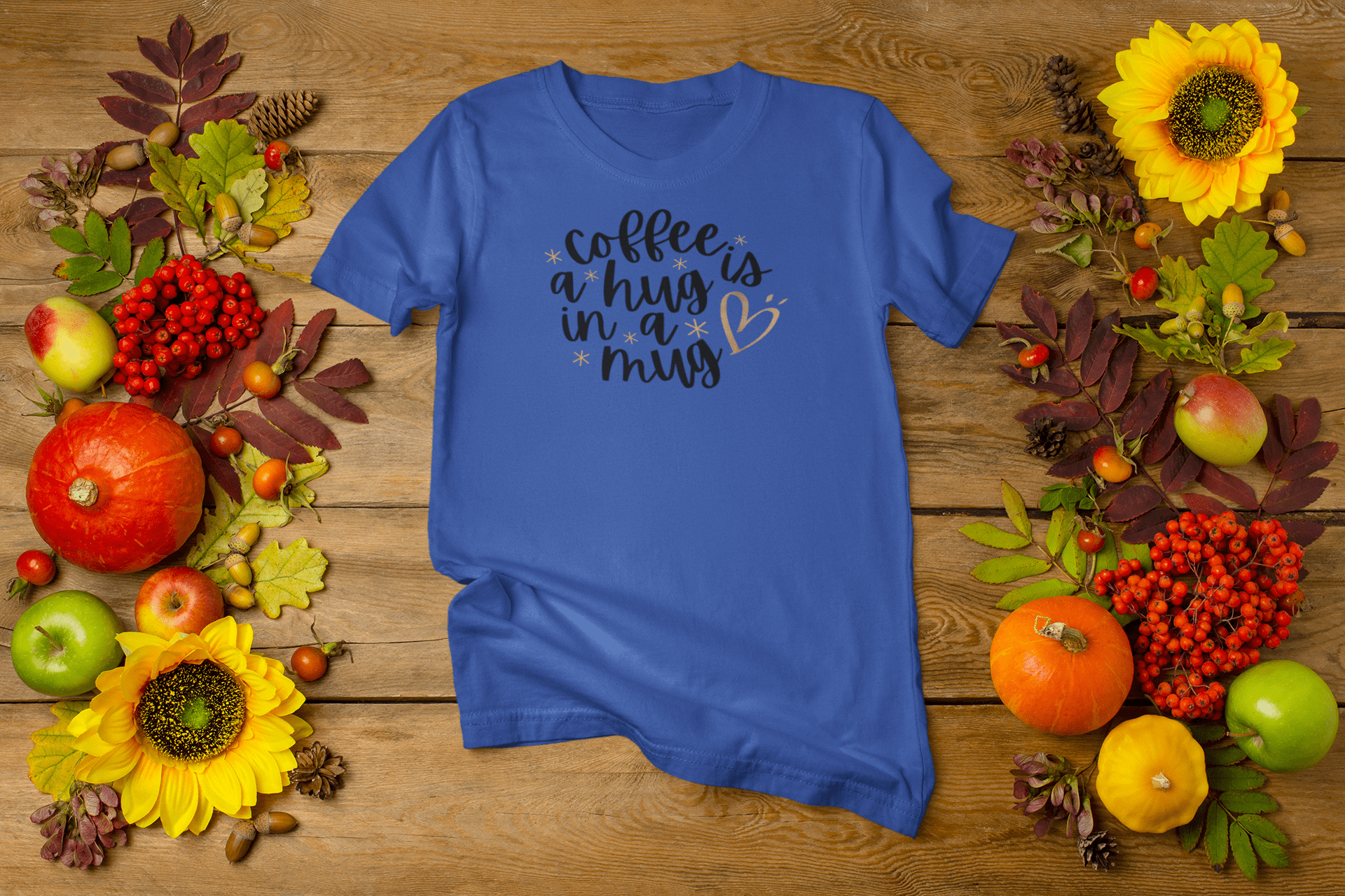 Coffee is a hug in a mug T-shirt - InkArt Fashions