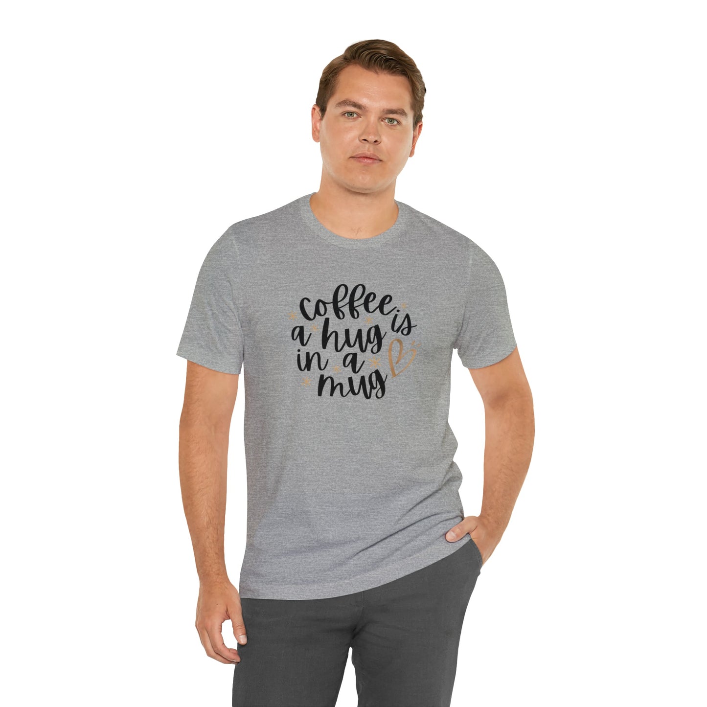 Coffee is a hug in a mug T-shirt - InkArt Fashions