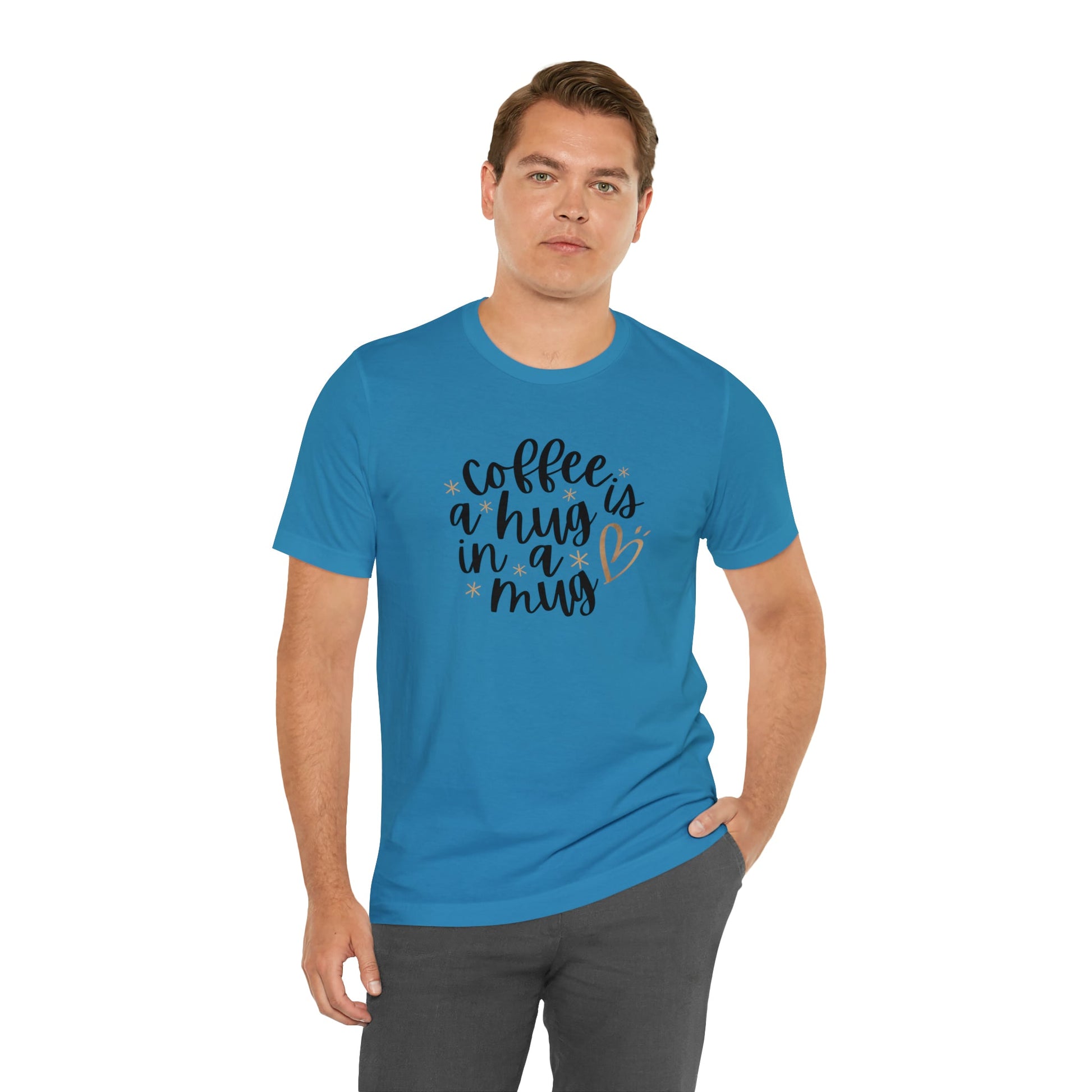 Coffee is a hug in a mug T-shirt - InkArt Fashions