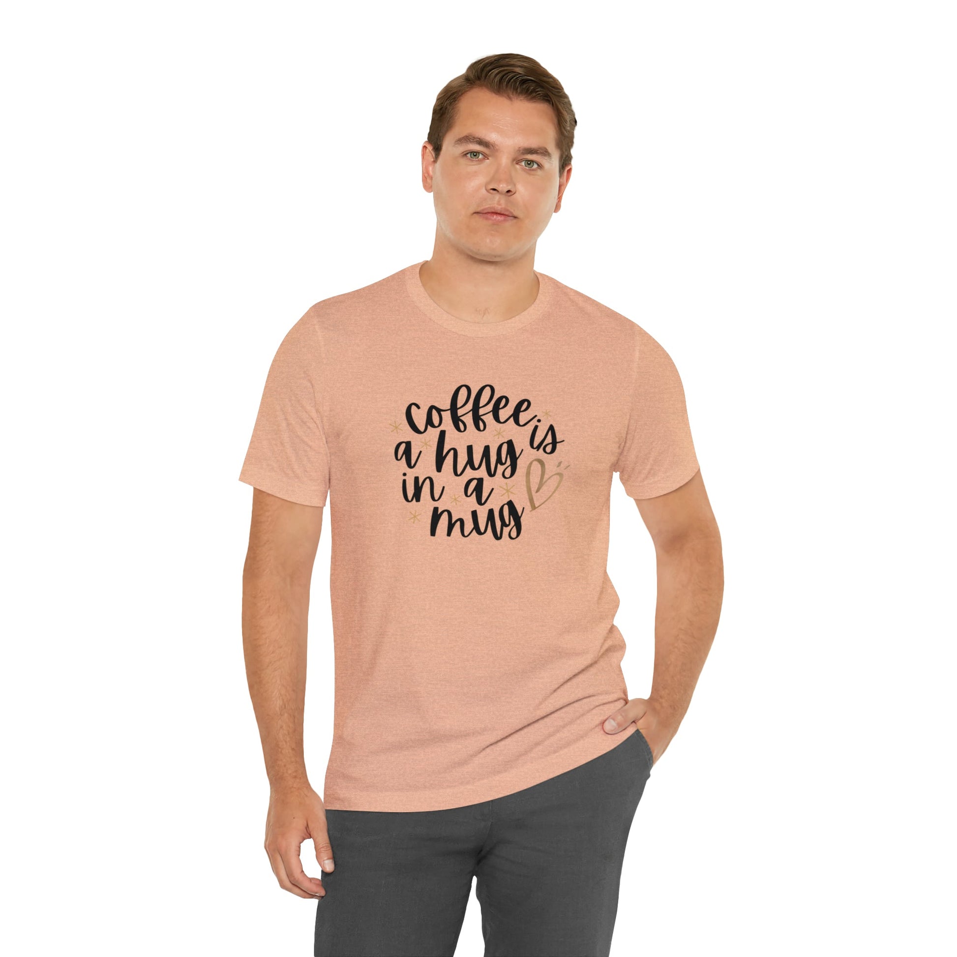 Coffee is a hug in a mug T-shirt - InkArt Fashions