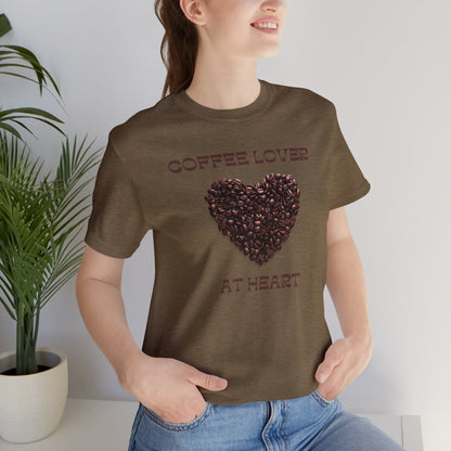 Coffee Lover at Heart T-shirt. - InkArt Fashions