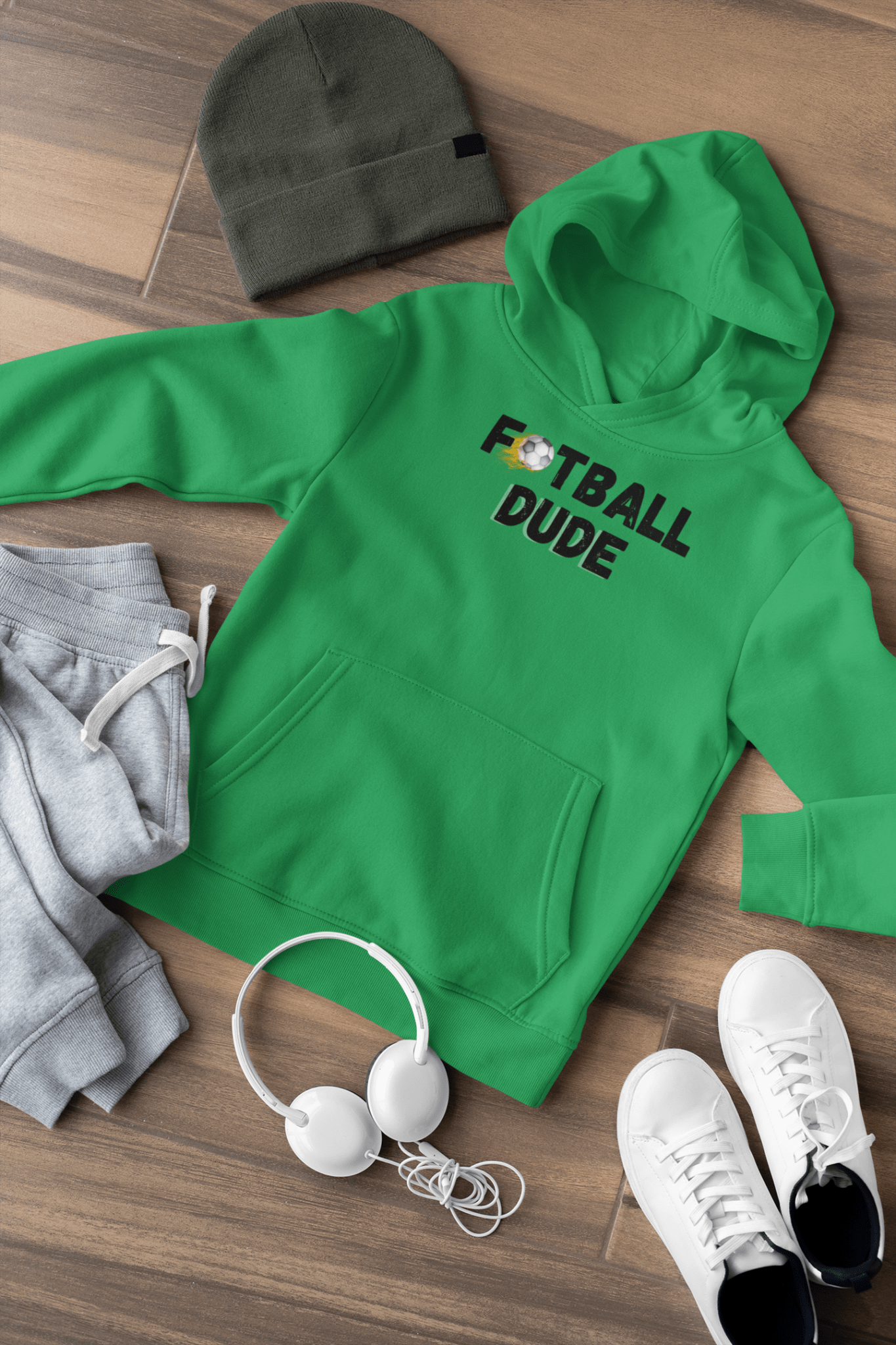 Fotball Dude Hooded Sweatshirt - InkArt Fashions