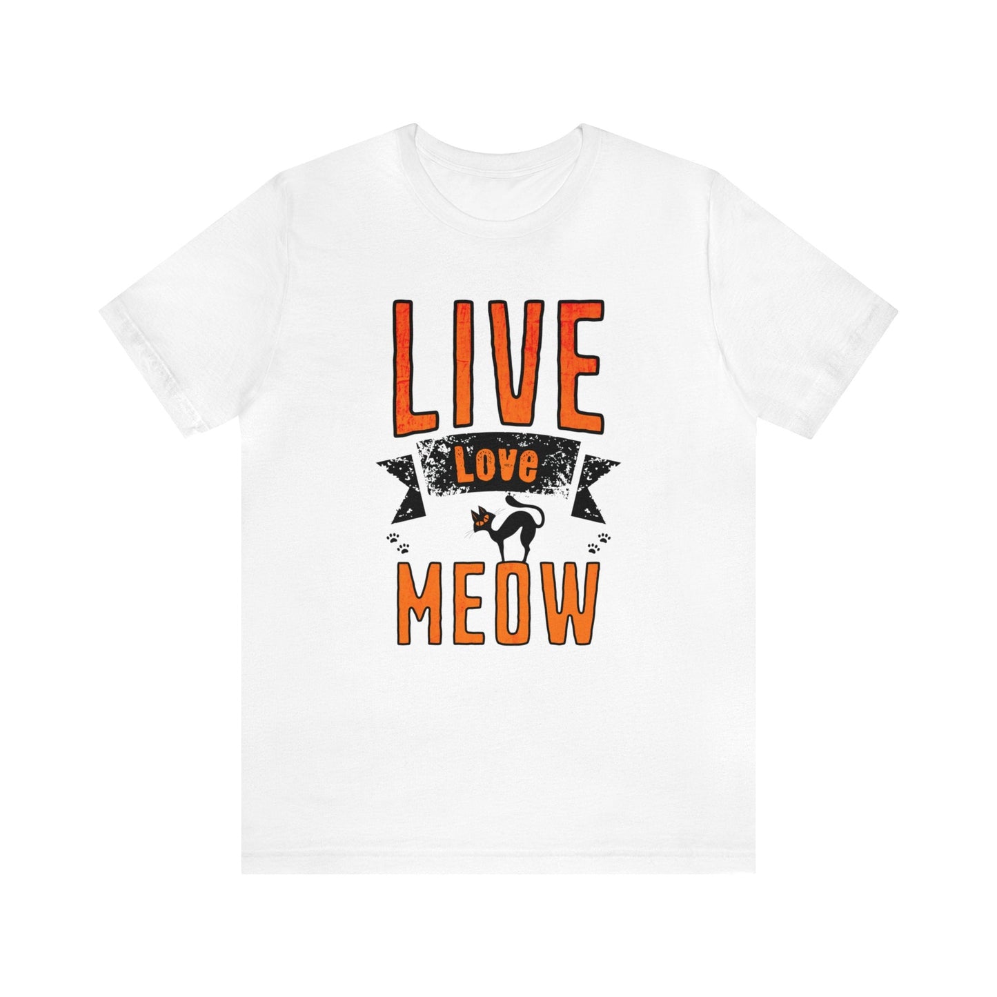 Live Love Meow T-shirt. - InkArt Fashions