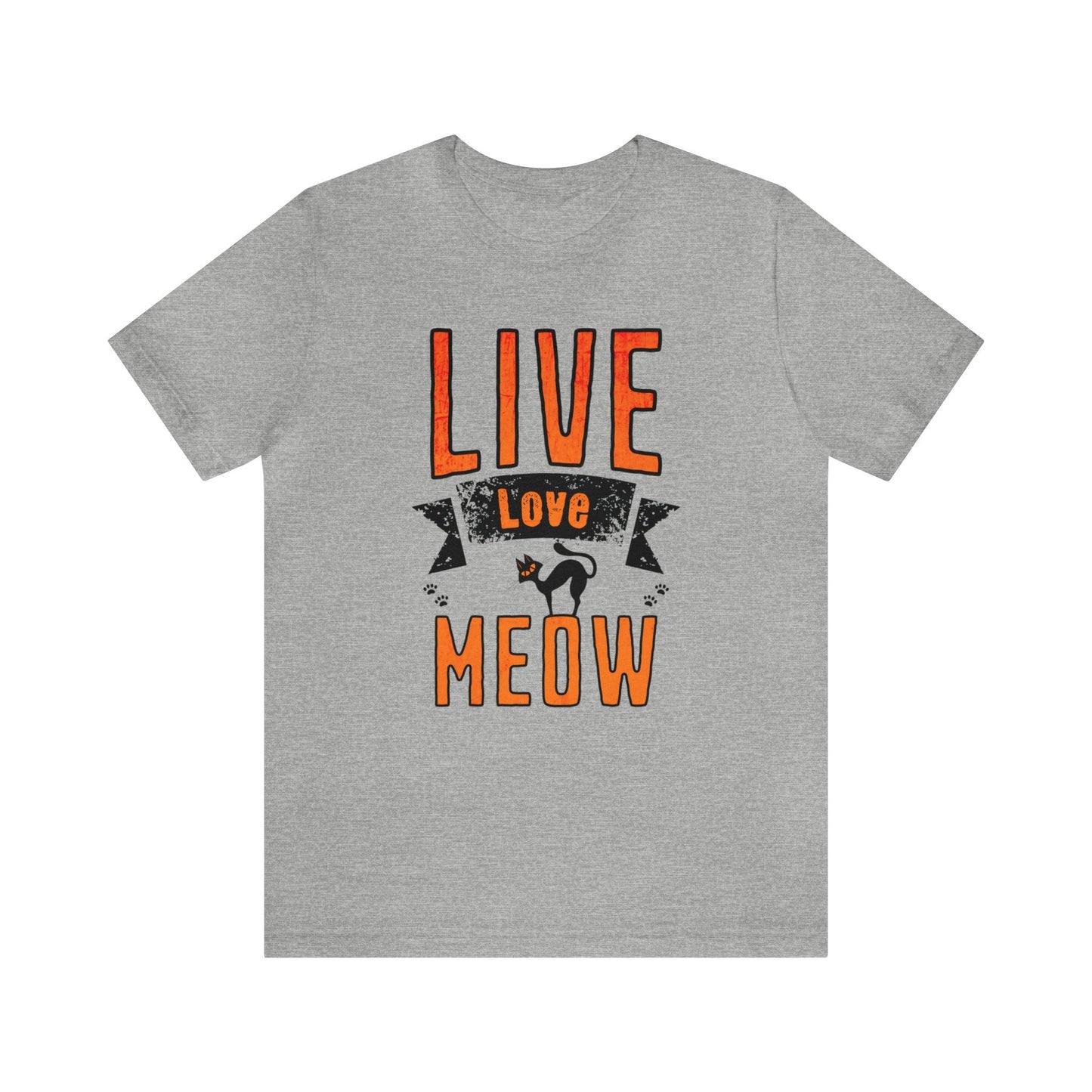 Live Love Meow T-shirt. - InkArt Fashions