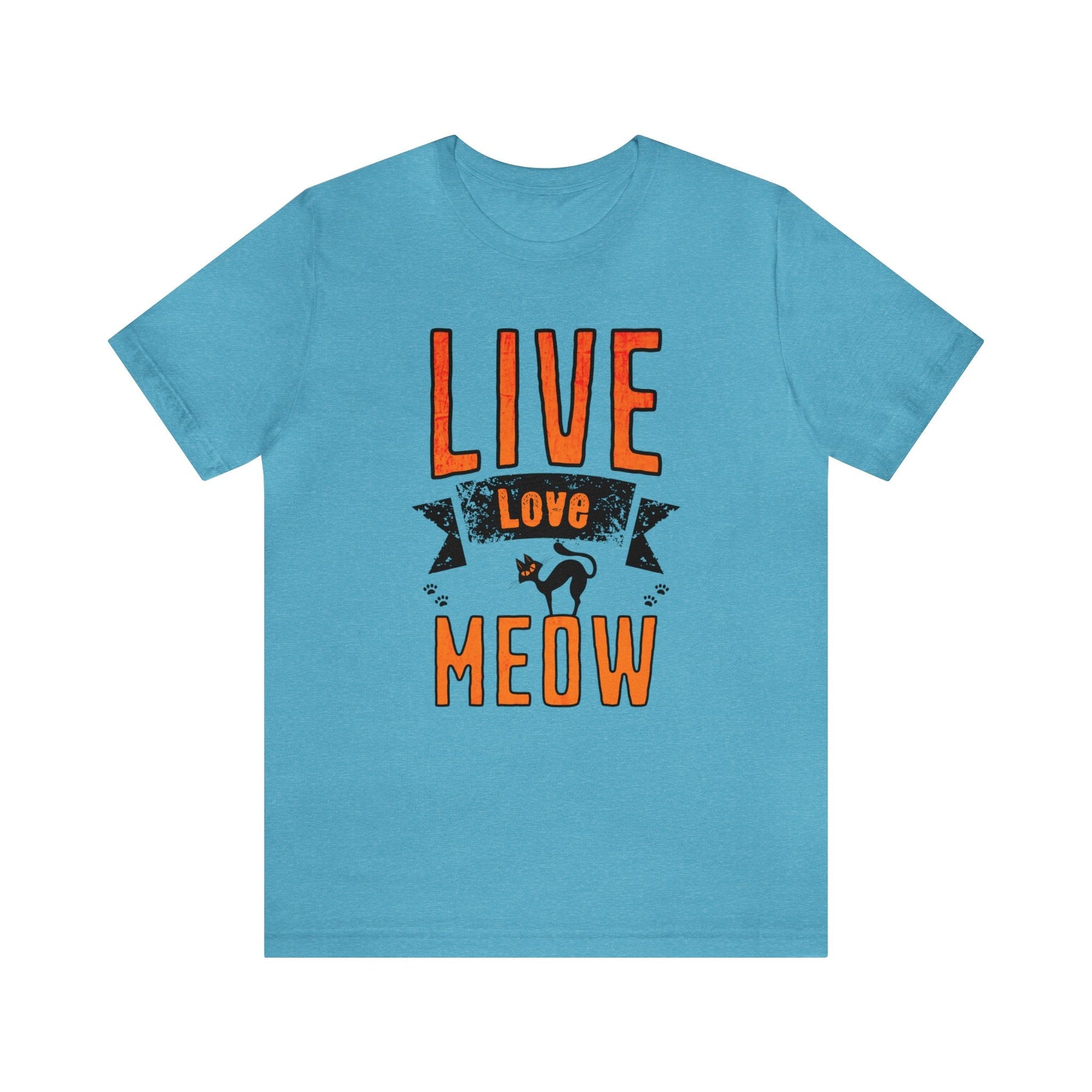 Live Love Meow T-shirt. - InkArt Fashions