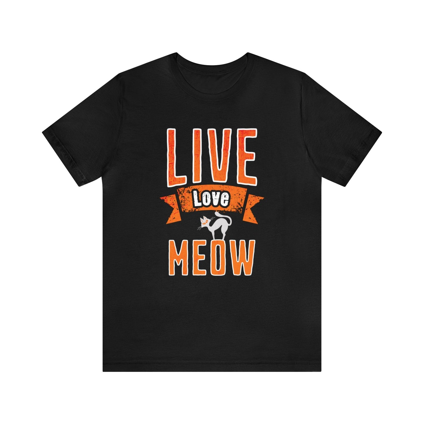 Live Love Meow T-shirt. - InkArt Fashions