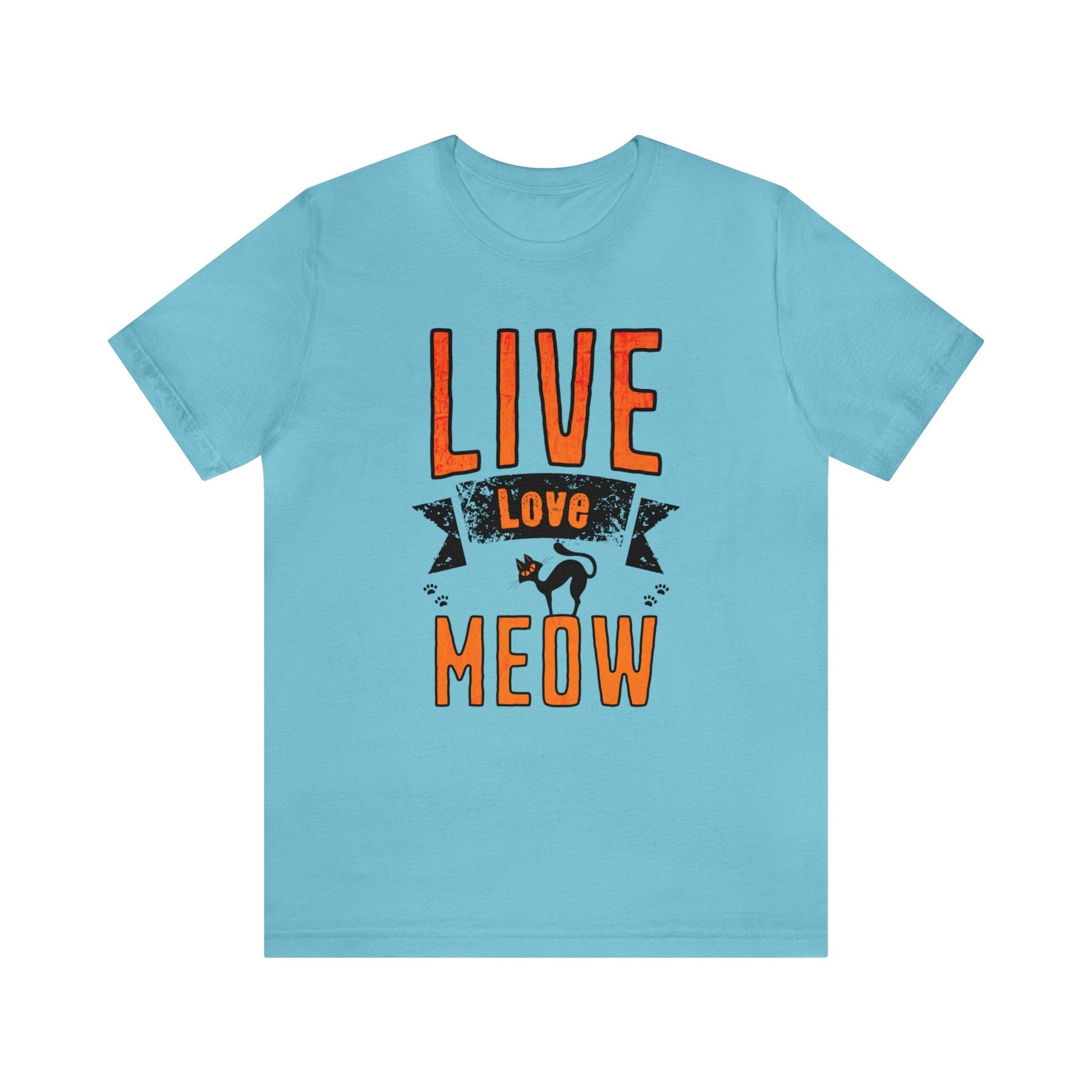 Live Love Meow T-shirt. - InkArt Fashions