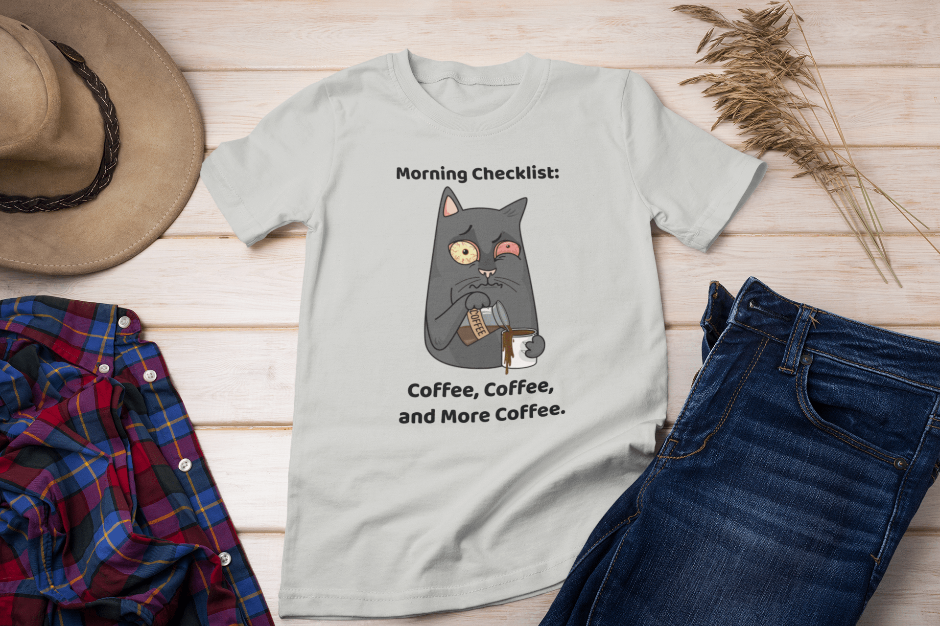 Morning Checklist: Coffee, Coffee, and More Coffee. - InkArt Fashions