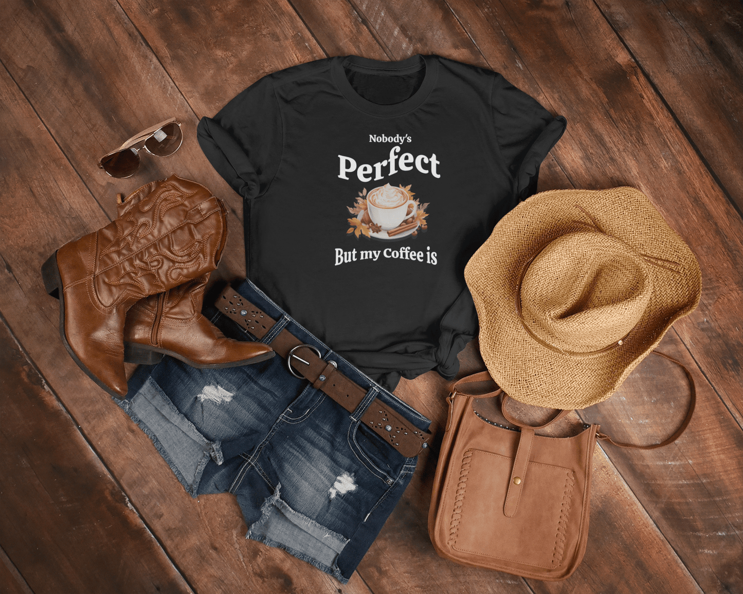 Nobody's Perfect, But My Coffee Is T-shirt. - InkArt Fashions