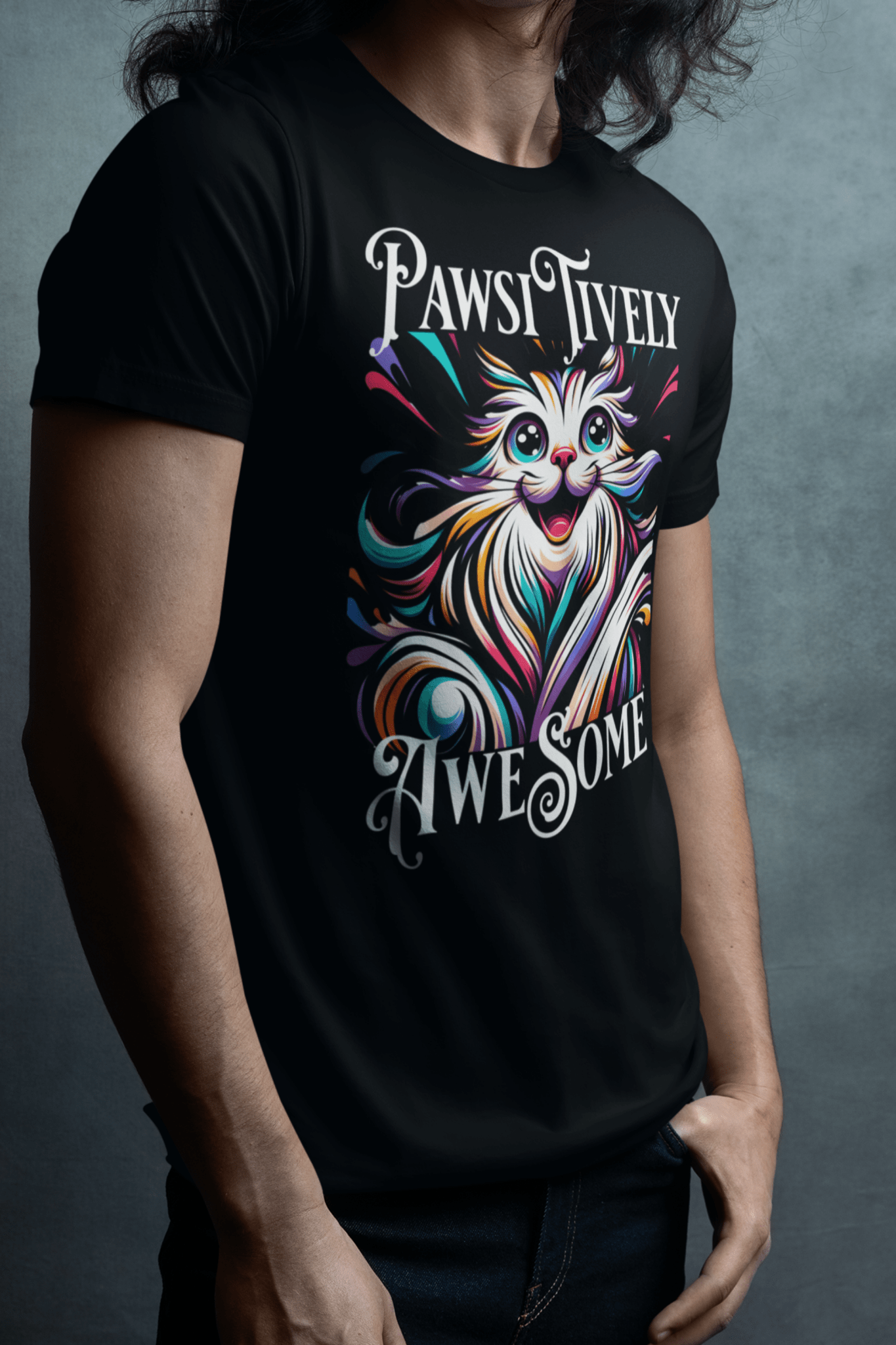 Pawsitively Awesome T-shirt. - InkArt Fashions
