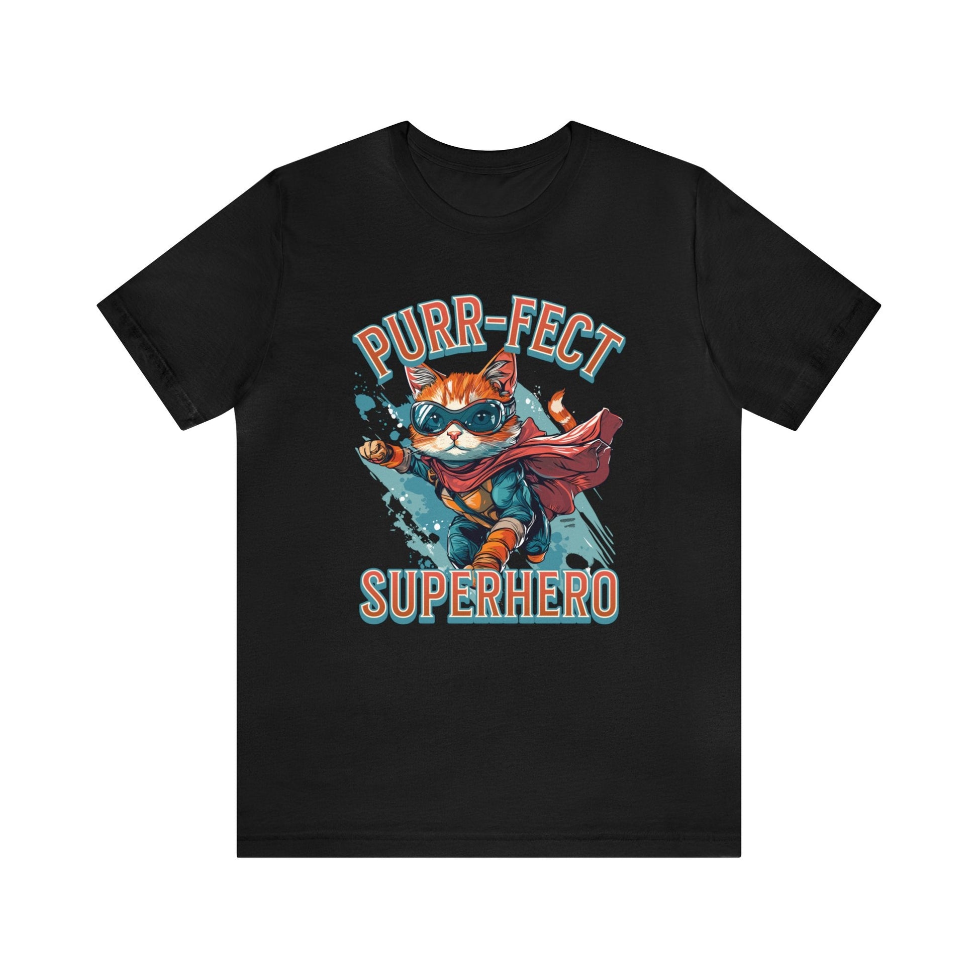 Purr-fect Superhero T-shirt. - InkArt Fashions